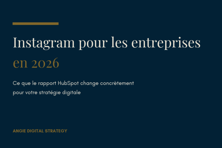 Instagram pour les entreprises en 2026: ce que le rapport HubSpot change concrètement pour votre stratégie